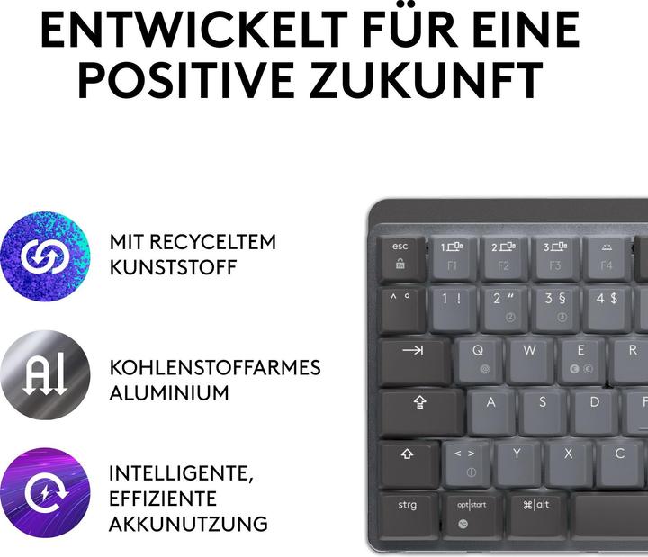 Actual product image Logitech MX Mechanical Mini (Germany, Wireless)