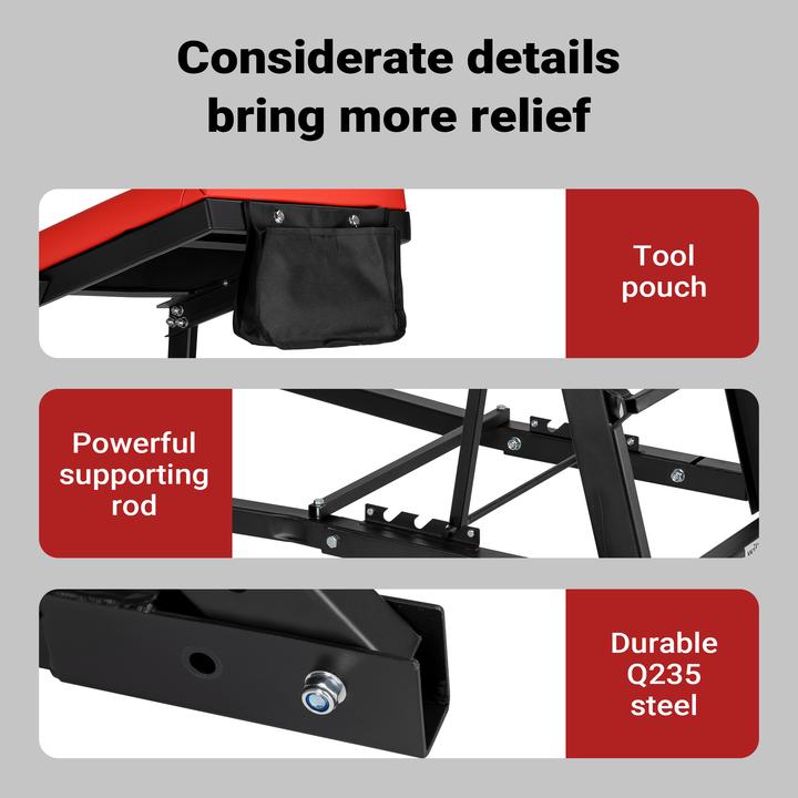 Produktbild Wiltec Montagerollbrett Automotive Topside Creeper 180kg Leiter Montagehilfe