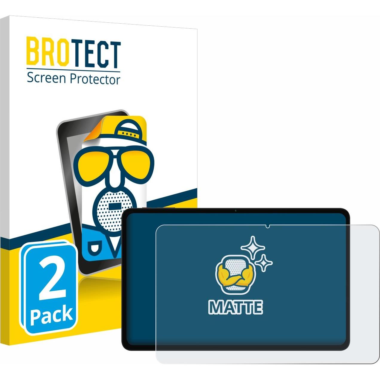 BROTECT Entspiegelungs-Schutzfolie Displayschutz Matt (2 Stück, T60), Tablet Schutzfolie