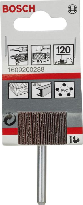 Produktbild Bosch Professional Zubehör Lamellenschleifer, 6 mm, 50 mm, 20 mm, 120 (120)