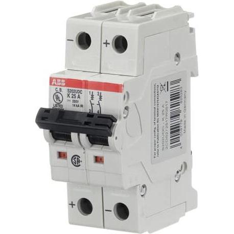 Thumbnail - ABB, Schutzschalter, S202UDC-K25 Sicherungsautomat K-Char., 2CDS272517R0517