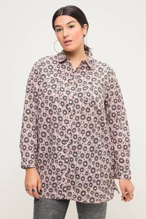 Produktbild Studio Untold Hemdbluse, Boxy Shape, Sun-Print, Hemdkragen, Langarm (46, 48)