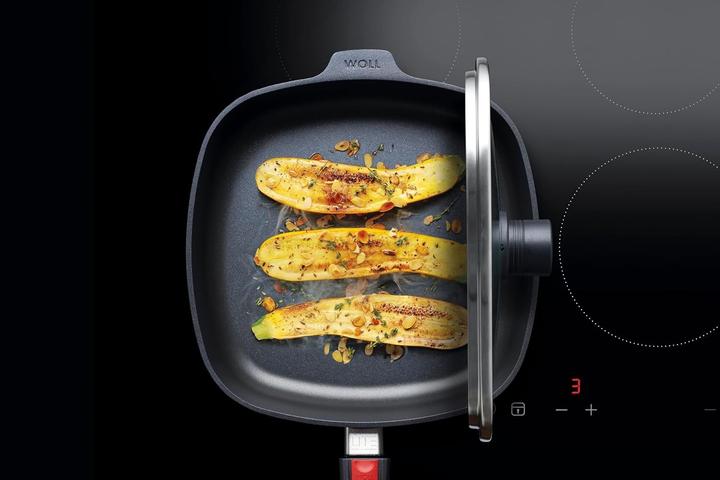 Produktbild Woll 1628 DPI Diamond Lite Guss-Hochrandpfanne, mit abn. Stiel, 28cm, Induktion (28 cm, Bratpfanne, Aluminiumguss)