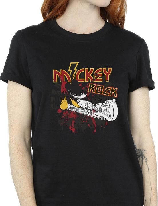 Immagine prodotto Disney Mickey Mouse Smash Guitar Rock Maglietta Ampia Donna (XL)