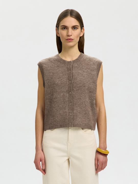 Actual product image Selected Wollgemisch Strickweste (M)