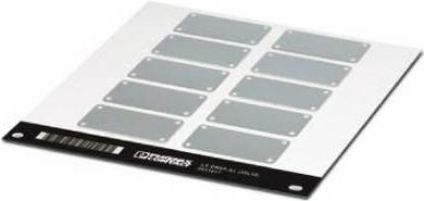 Actual product image Phoenix Contact 0831617 LS-EMSP-AL 50X30 Device labelling Mounting type screw (Cable labelling)