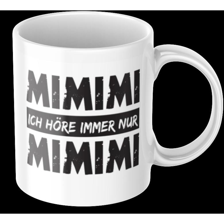 Tinisu, Tasse, Lustige Kaffeetasse "Mimimi ich hÃ¶re immer nur Mimimi" FrÃ¼hstÃ¼ck Morgen Arbeit Tasse BÃ¼ro Gesche (325...