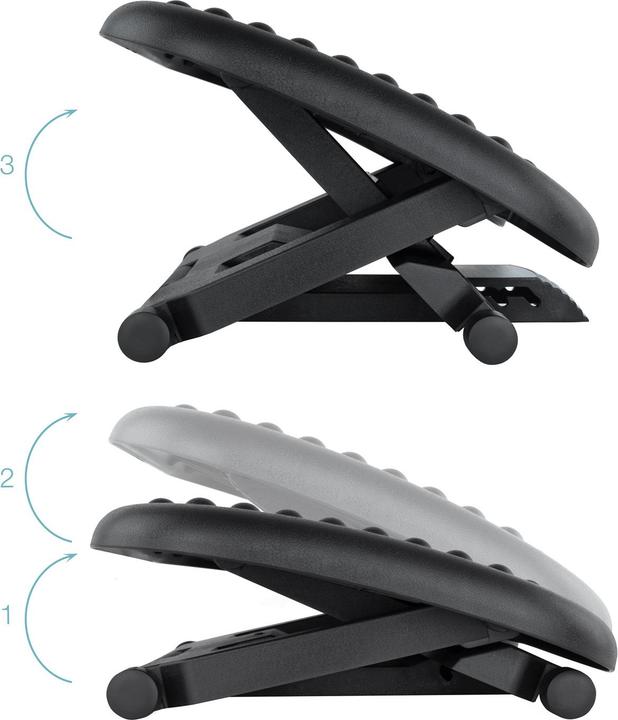 Actual product image Tooq Technology Reposapies Ajustable Confort Negro