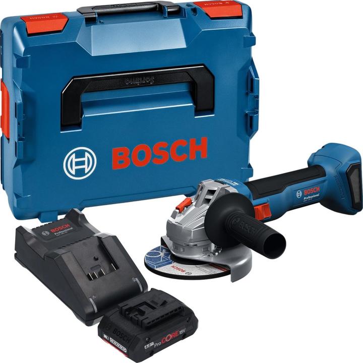 Actual product image Bosch Professional Bosch GWS 18V-8 Professional Akku Winkelschleifer 18 V 125 mm Brushless + 1x ProCORE Akku 4,0 Ah + (125 mm)
