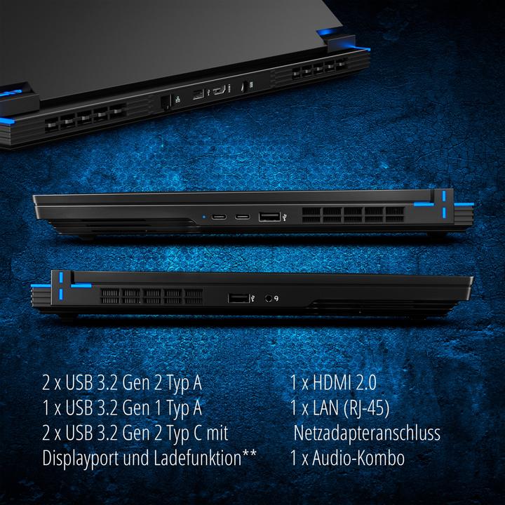 Actual product image Medion Erazer Major X10 MD62501 16 gaming laptop (16", 1000 GB, Intel Core i7-12700H)