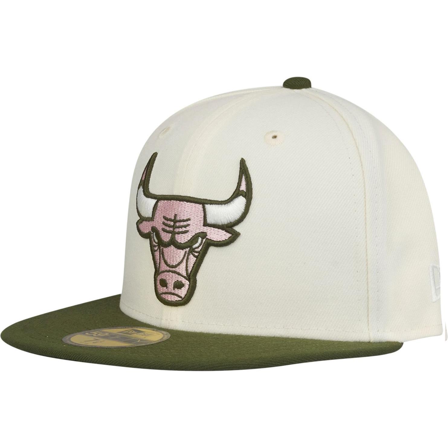 New Era, Herren, Cap, 59Fifty Fitted Cap - Chicago Bulls beige - 8, Beige, (8)