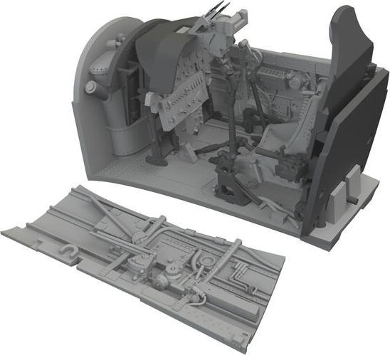 Actual product image Eduard P-40N cockpit PRINT