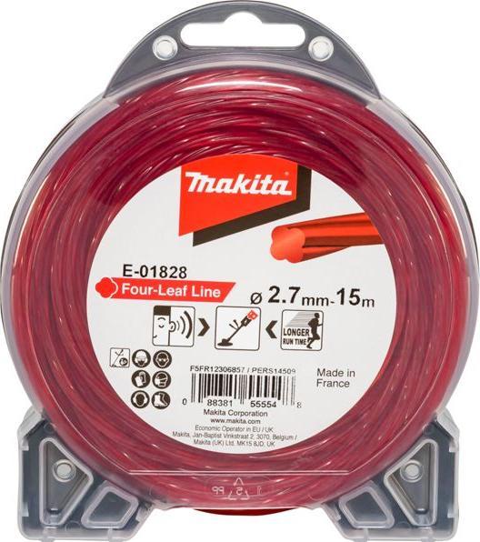 Produktbild Makita Mähfaden Four Leaf 2,7 mm x 15 m (Rasentrimmer, Trimmerfaden + Fadenspule)