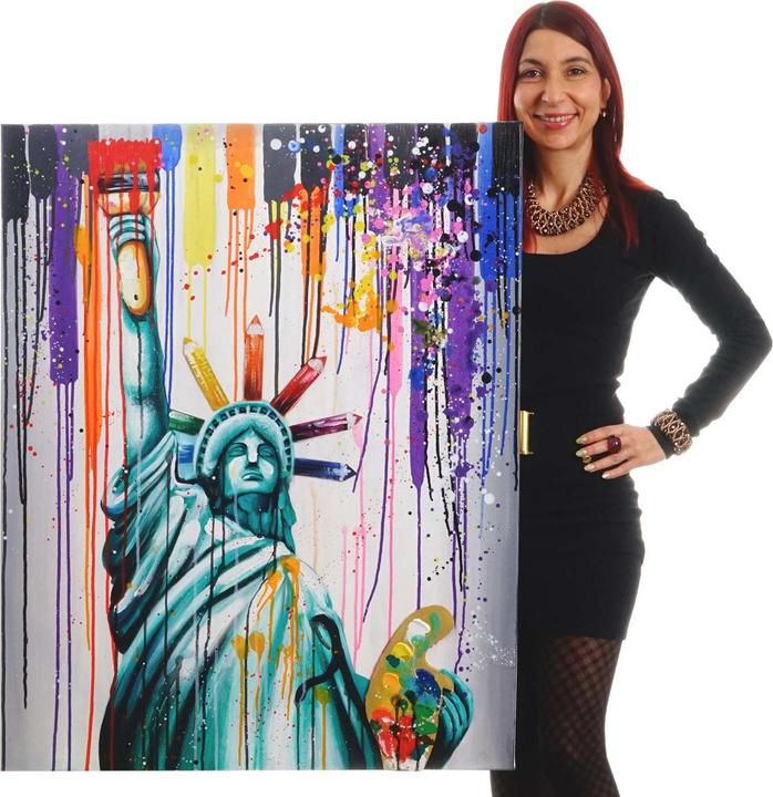 MCW Wandbild Freiheitsstatue (100 x 80 x 3.5 cm)