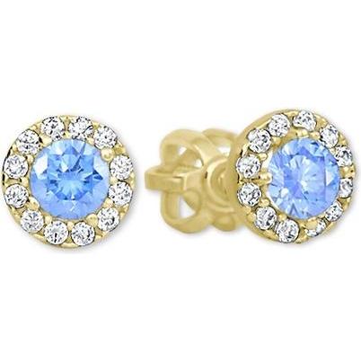Brilio, Ohrringe, Earrings made of yellow gold with crystal 00575 239001