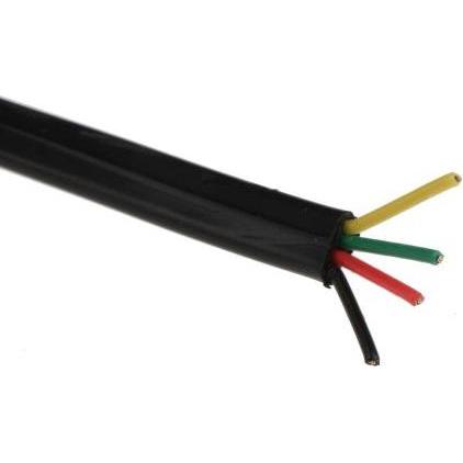 Rs Pro RJ-Anschlusskabel AWG30 4x0,066mm² sw, Telefon Zubehör
