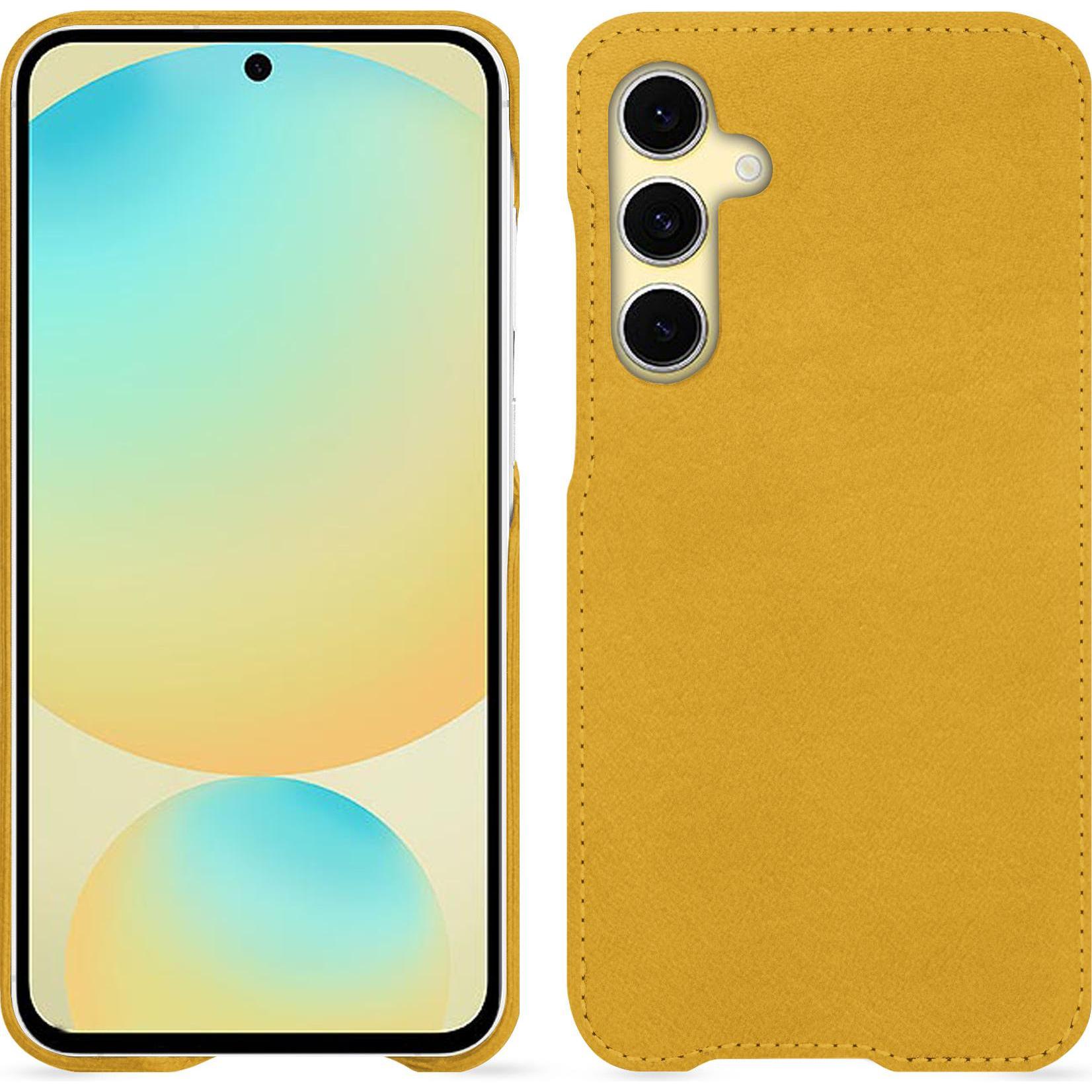 Noreve Lederschutzhülle (Samsung Galaxy S24 FE), Smartphone Hülle, Orange