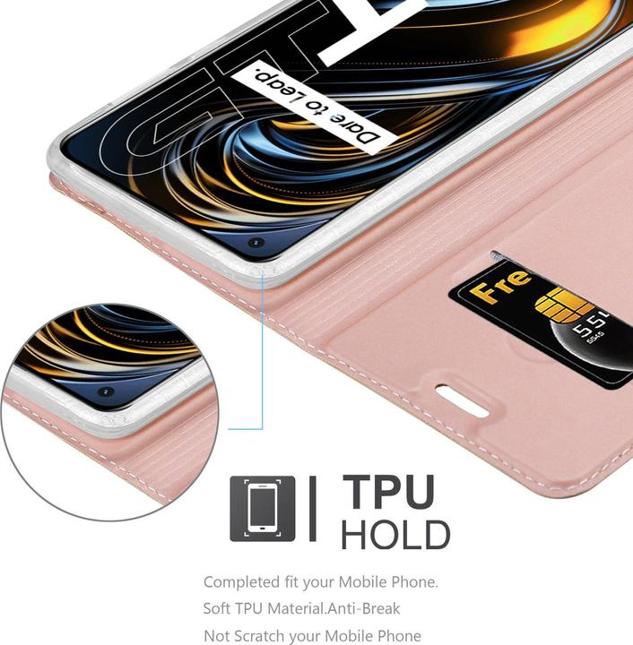 Actual product image Cadorabo Classy Book Case for Realme GT / GT Neo 2T / Q3 PRO (Realme GT Neo 2T, Realme Q3 Pro 5G)