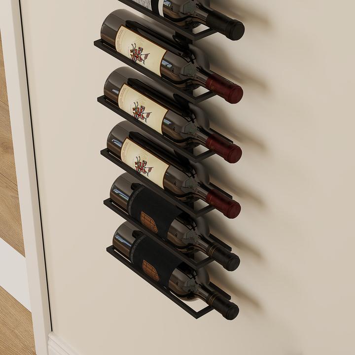 Produktbild Homcom Weinregal Stahl Schwarz (10 Fl.)