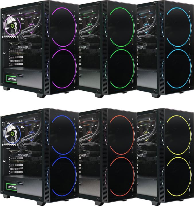 Actual product image Hyrican Gamemax Black Hole 7195 R7-7700X 16GB 1TB SSD RTX4060Ti W11H (1000 GB, 16 GB, AMD Ryzen 7 7700X, GeForce RTX 4060 Ti)