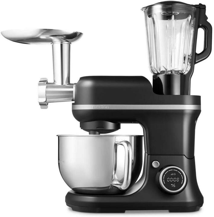 Produktbild Medion Küchenmaschine 3in1, Schwarz, Funktionen: Impulsfunktion (1200 W, 5 l)