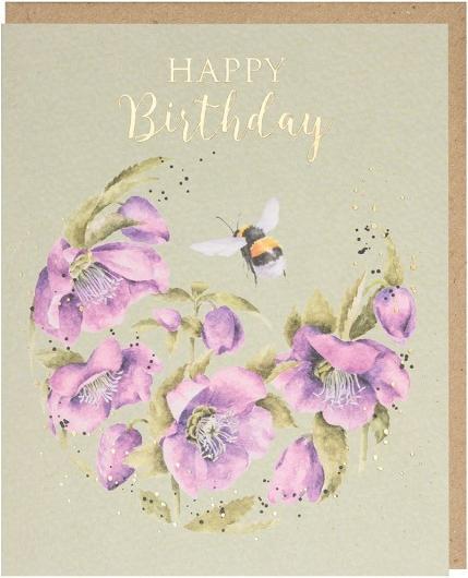 Produktbild Wrendale Design Geburtstagskarte - Biene HAPPY BIRTHDAY Wrendale Designs (1 Stk.)