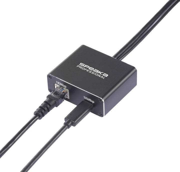 Immagine prodotto SpeaKa Professional SP-GNS-200 Netzwerkadapter/Hub 1 GBit/s USB-C®, RJ45 (USB-C, RJ45 (1x))