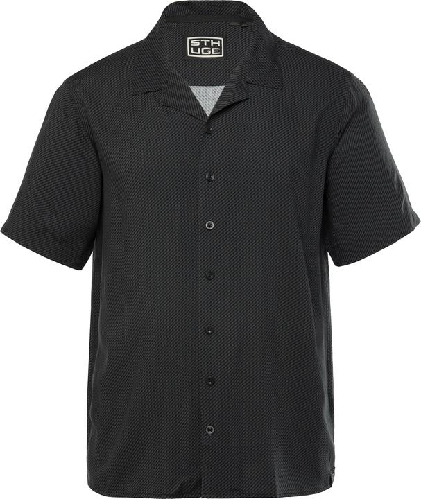Immagine prodotto Sthuge Hemd, Halbarm, Kuba-Kragen, Alloverdruck, kastiger Fit (4XL)