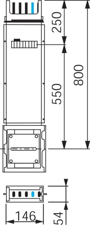 Actual product image Schneider Electric SE KSA400ED4081 Rail box 0.8m