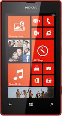 Nokia Lumia 520 (8 GB, Red, 4", 3G)