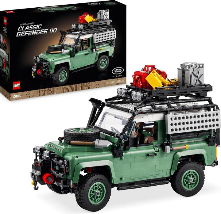Image du produit LEGO Icons Klassischer Land Rover Defender 90 10317 (10317, LEGO Icons, LEGO difficiles à trouver)