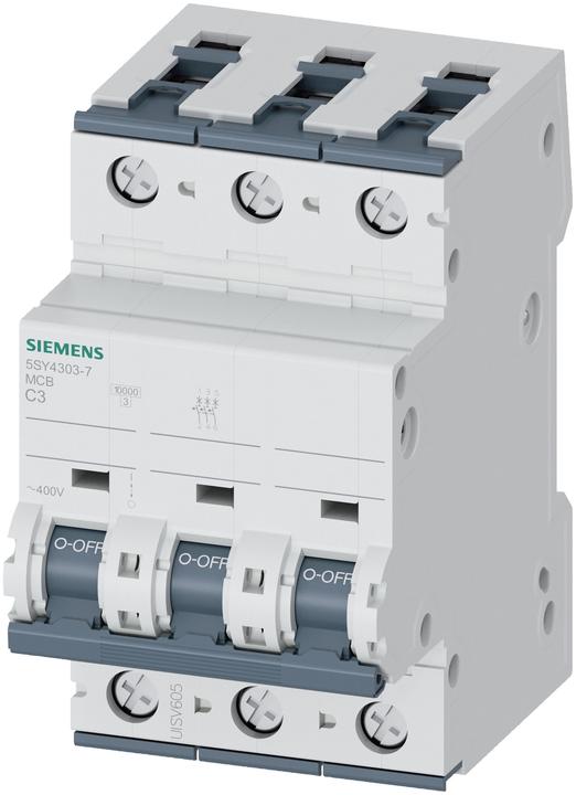 Produktbild Siemens Sicherungsautomat 10kA 3-polig C 3A