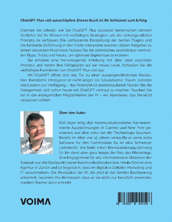 Image du produit ChatGPT Plus: Durchstarten in eine neue Welt (Allemand, Rolf Jeger, 2023)