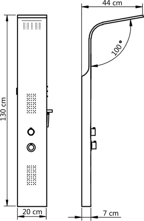 Produktbild vidaXL Duschpaneel