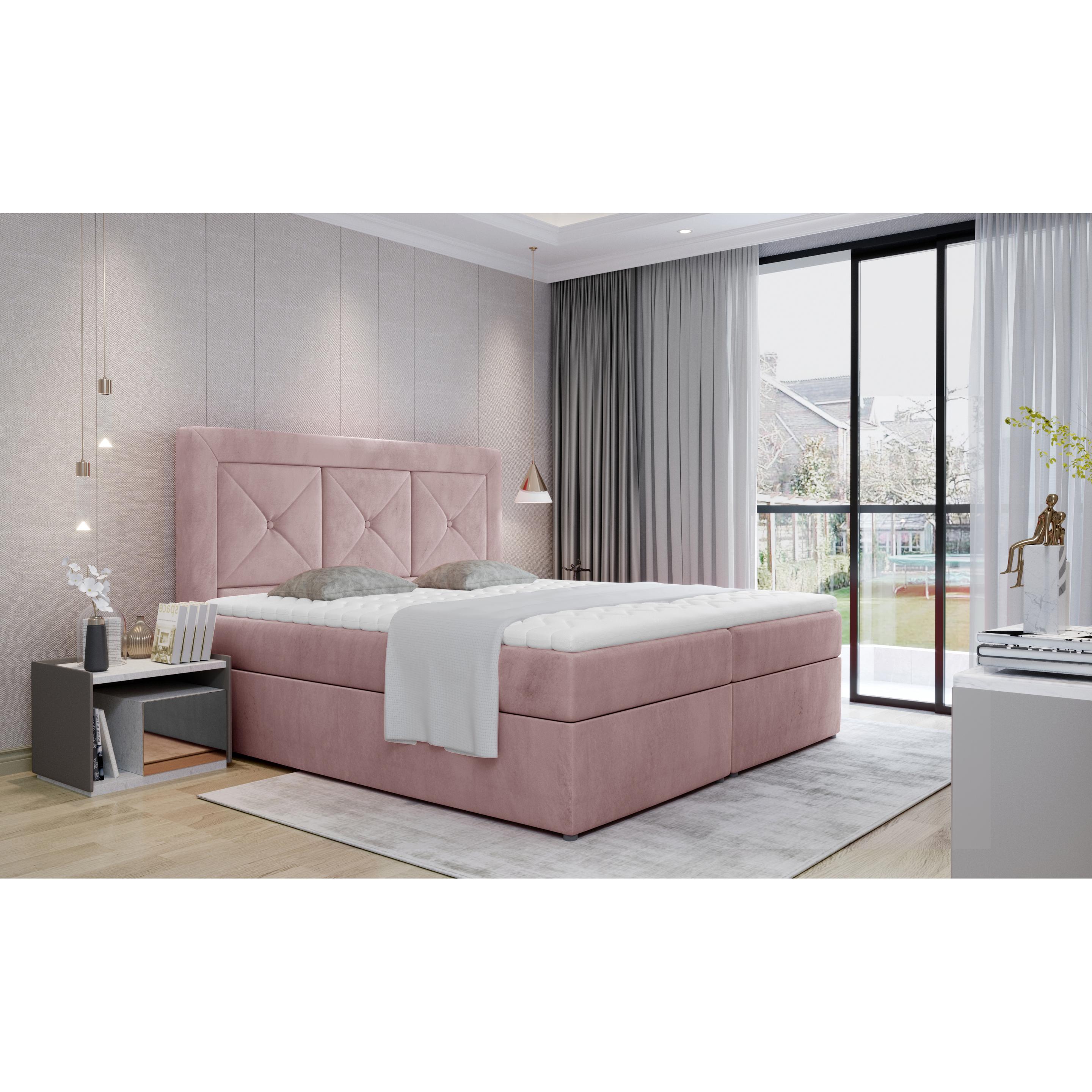 ELTAP, Boxspringbett, Idris mit Stauraum (160 x 200 cm)