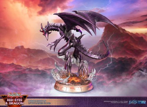 Produktbild First 4 Figures Yu-Gi-Oh! statuette PVC Red-Eyes B. Dragon Purple Colour 33 cm