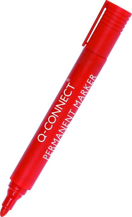 Image du produit Q-Connect Marqueur permanent à pointe ogive (Rouge, 2 mm, 1 x)