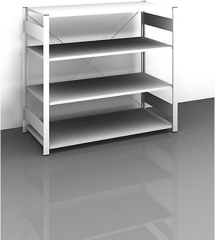 Actual product image kaiserkraft Sideboard boltless shelving unit, light grey
