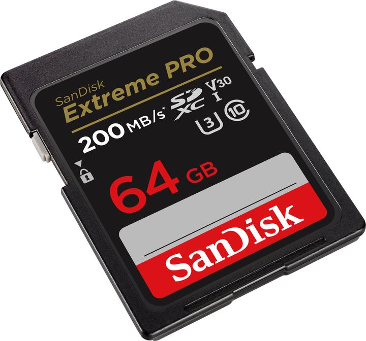 Productafbeelding SanDisk Extreme PRO UHS-I V30 (64 GB, SDXC, U3, UHS-I)