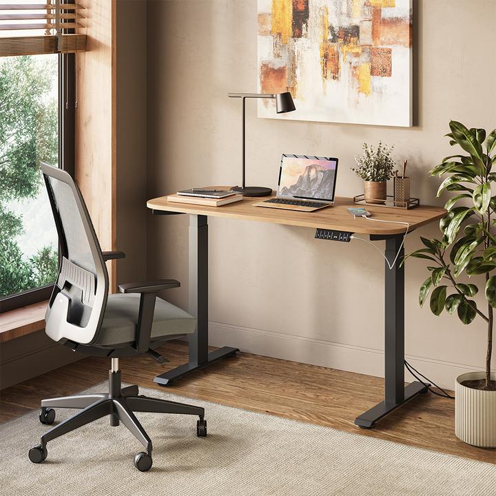 Produktbild Vicco Tischgestell Elevate, Anthrazit, mit USB und USB-C Anschluss