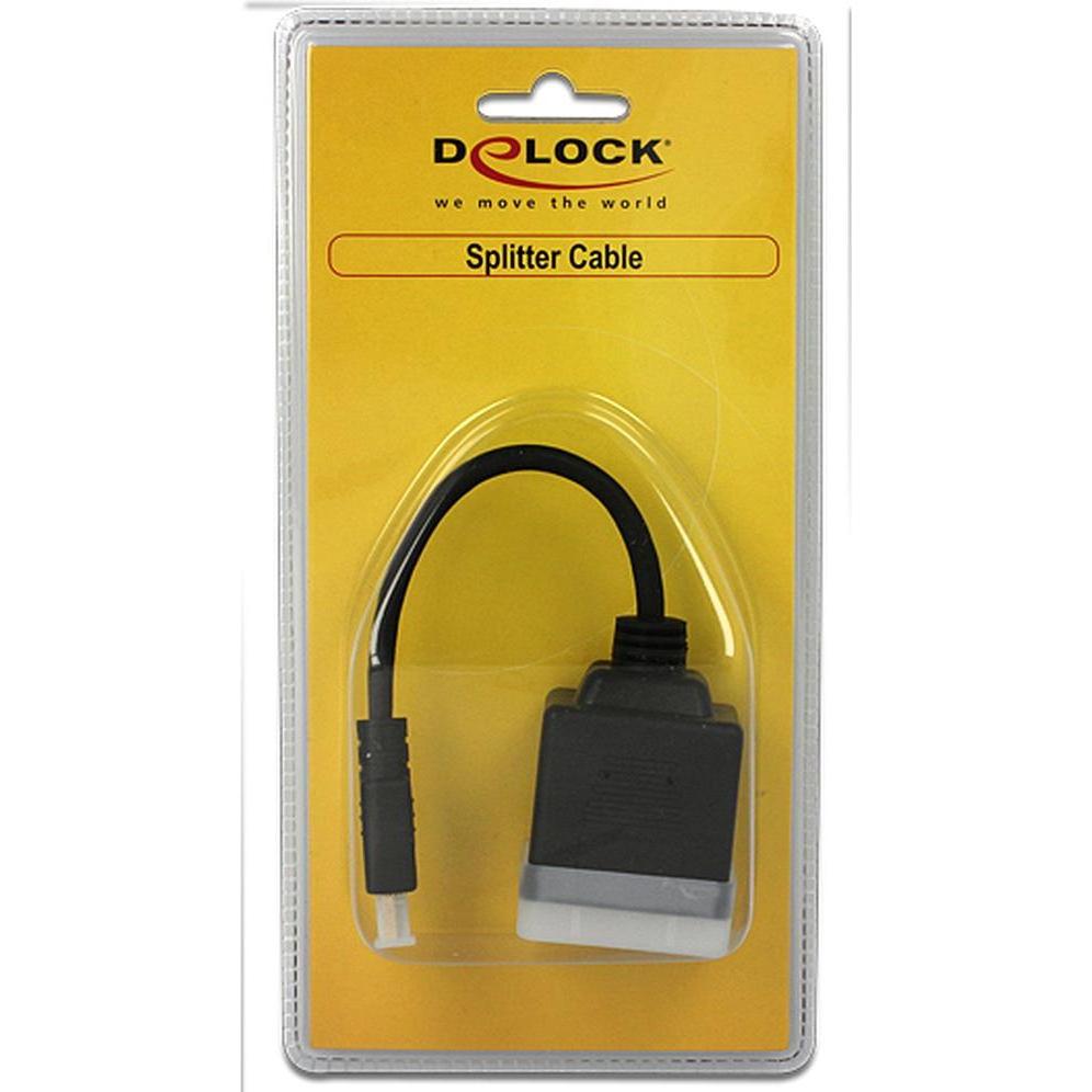 Thumbnail - Delock HDMI zu 2x (HDMI, 15 cm), Data + Video Adapter, Schwarz