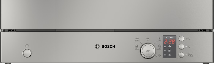 Produktbild Bosch Hausgeräte Serie 2, Freistehender Kompakt-Geschirrspüler, 55 cm, Gebürsteter Stahl mit Anti-Fingerprint, SKS2IT