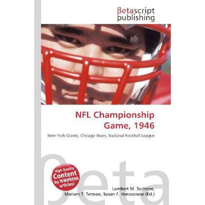 NFL Championship Game, 1946, Ratgeber