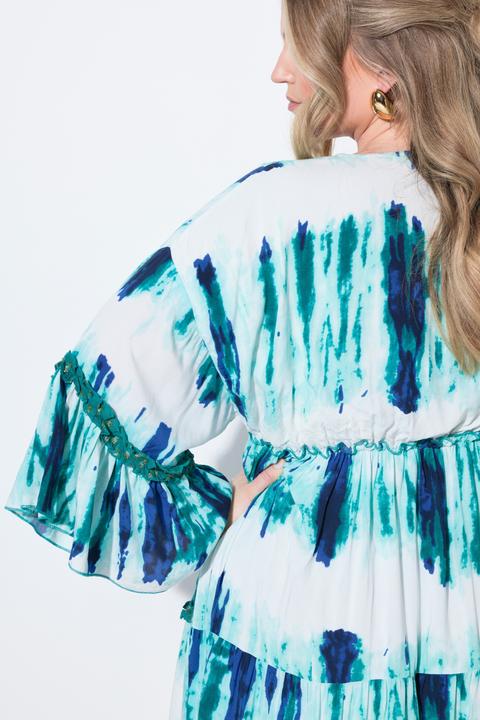 Image du produit Miamoda Maxikleid, A-Linie, Stickereien, Batik-Streifen (52)