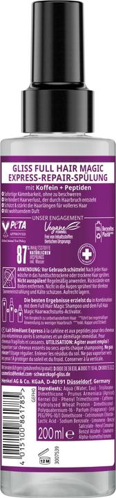 Immagine prodotto Gliss Balsamo Riparatore Espresso Magia dei Capelli (200 ml)