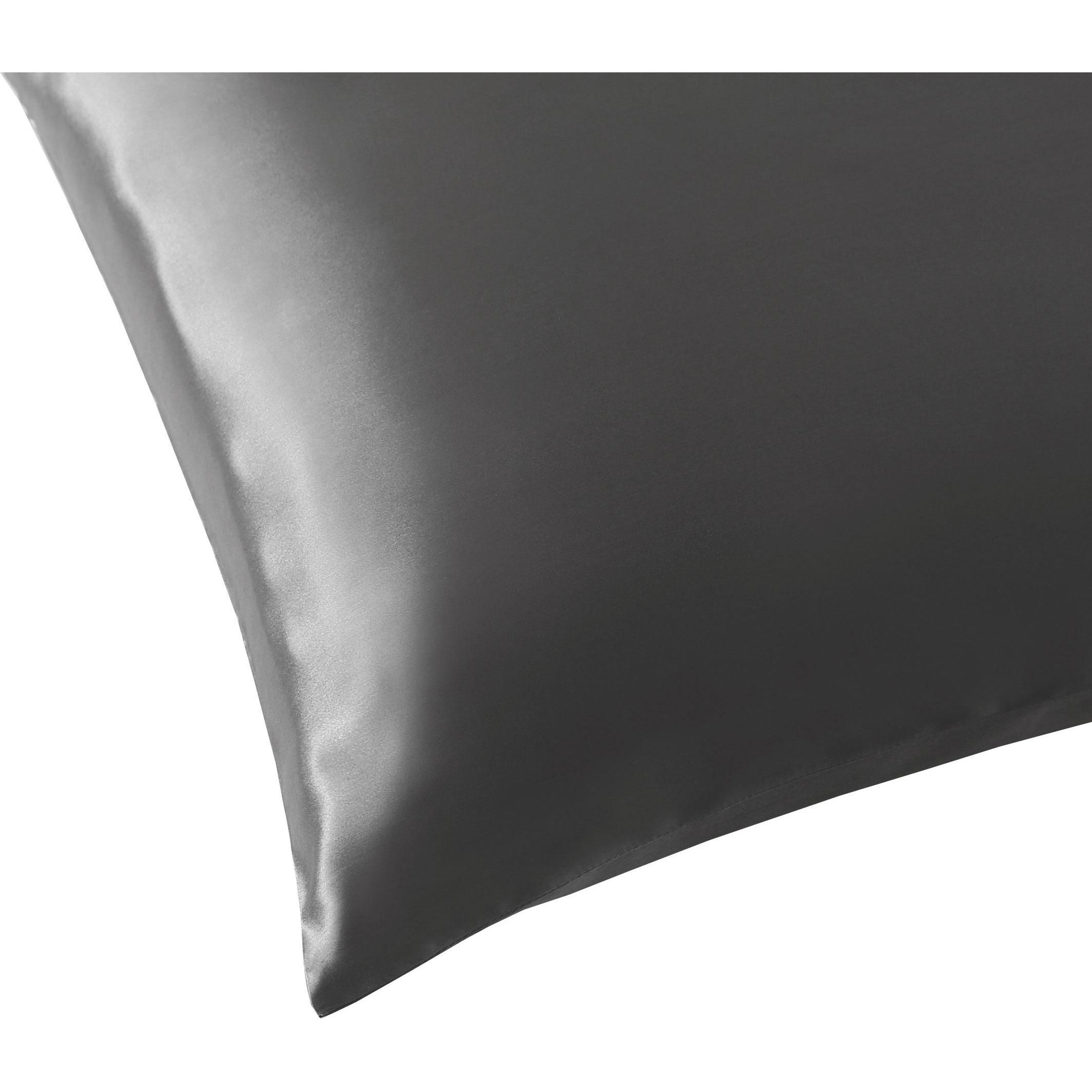Ailoria, Bettwäsche, BEAUTY SLEEP Silk Zipper Pillowcase (65x65) (anthracite) (Kopfkissenbezug, 65 x 65 cm)