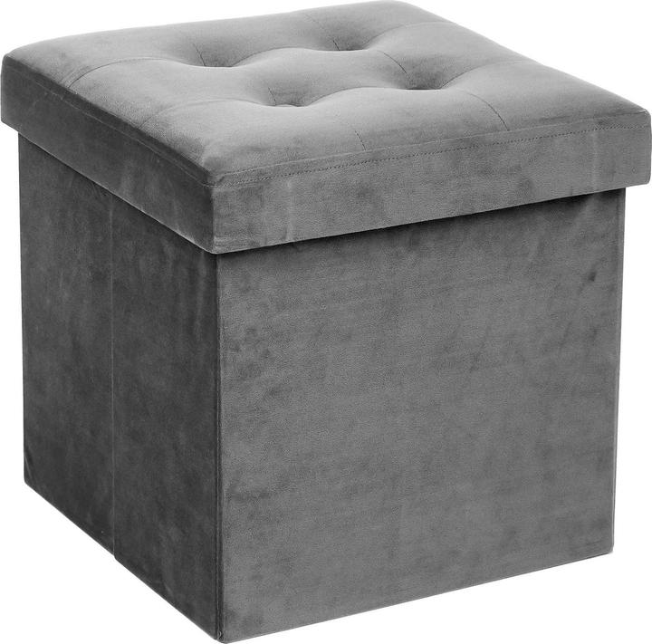 Actual product image Atmosphera Foldable pouf - Grey