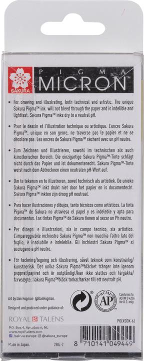 Actual product image Sakura Pigma Micron (Black, 6 x)