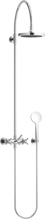Actual product image Dornbracht Tara Showerpipe with shower mixer, without hand shower, projection stand shower 420 mm, 2