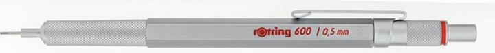 Actual product image Rotring Automatic pencil 600 0.5 silver - 1904445 (0.50 mm, HB, 1x)